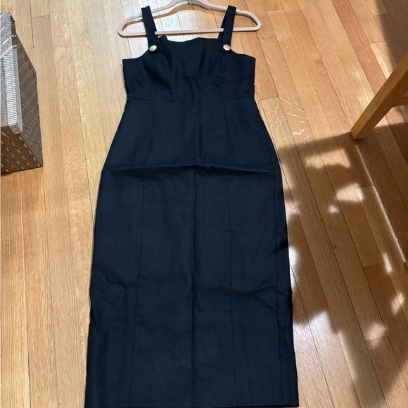 J. Crew Classic Black Midi Dress - Picture 2 of 4